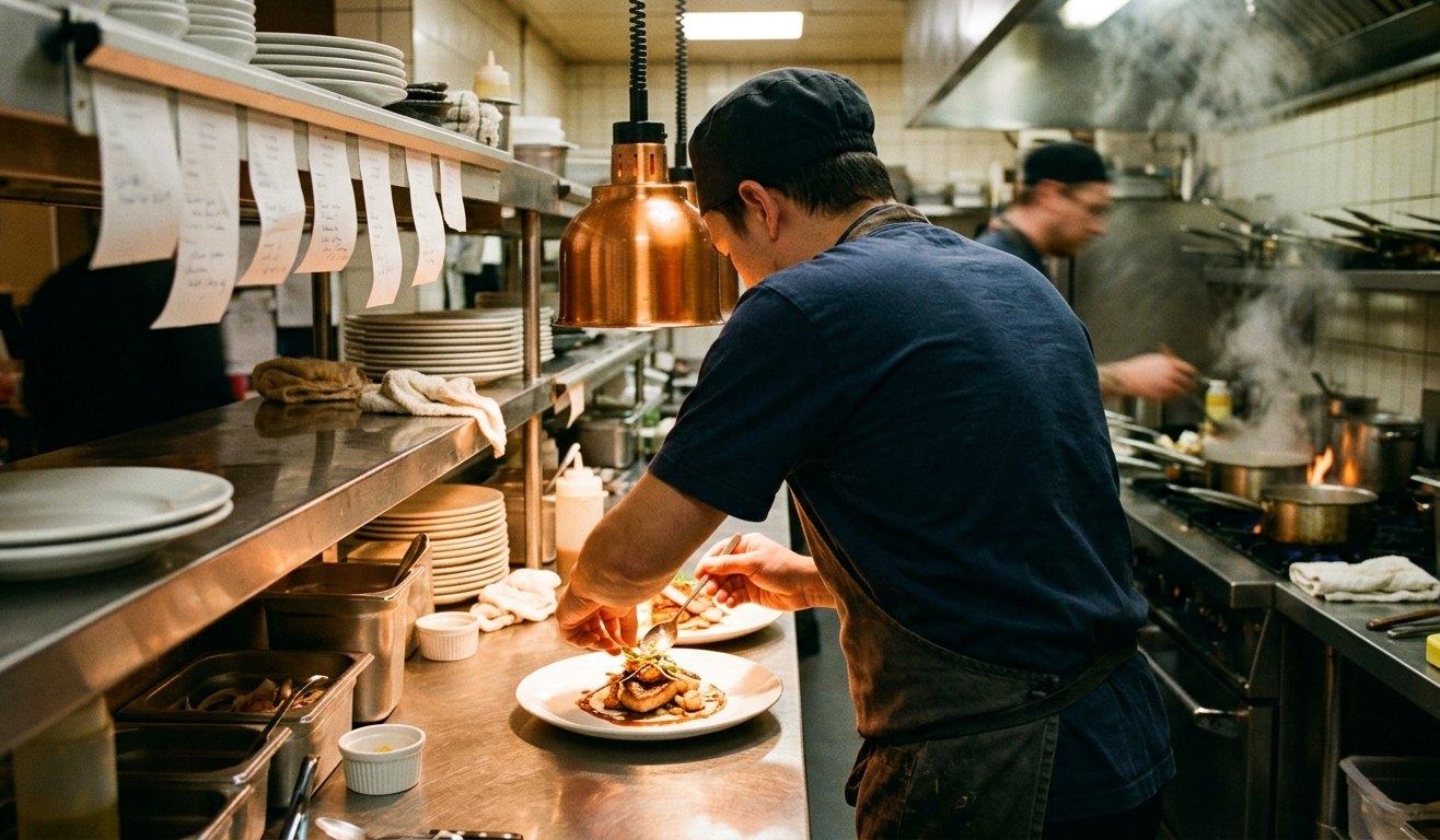 A restaurant kitchen in Connecticut